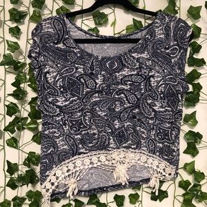 Paisley Crop Top